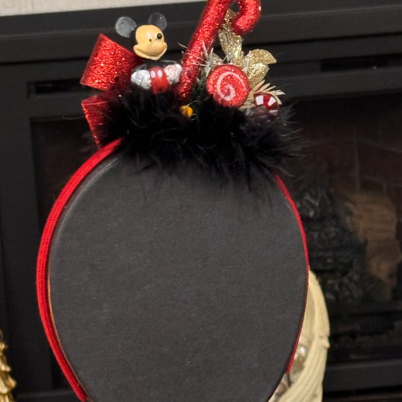 Christmas Headband, Mickey Mouse Hair Accessory, Disney Inspired Gift, Holiday main image 11